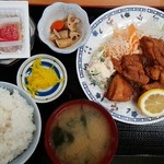Michinoku - とりから定食(ご飯大盛)1026円