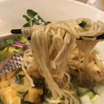 饗 くろ喜 - 鯛塩そば 麺リフト（饗 くろ㐂） 2017.4