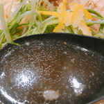 京都 麺屋たけ井 - きれいなスープです。（2017.4 byジプシーくん）