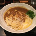 情熱うどん 讃州 - カレー釜玉 850円（1.5玉 +50円）