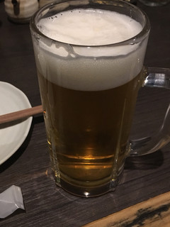 Sumibi Yakitsubomiya - まずは生ビールで