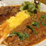SPICY CURRY 魯珈 - 選べる２種カレー ラムカレー(ビンダル風)＋限定カレー ラムキーマカレー(山椒入り)
