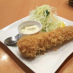 七條 - 海老フライはザクザクの衣とプリプリの身を味わえる逸品です。