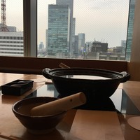 銀座しゃぶ通 マロニエゲート店 - ごまをすってから