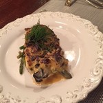 ラトリエ・ド・ギニョール・エ・マデロン - ３月ディナー　牡蠣と茸のグラチネ