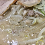 我流麺舞 飛燕 - 挽き肉と炒め野菜（西武池袋本店「春の北海道うまいもの会」）