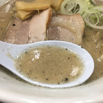 我流麺舞 飛燕 - スープ（西武池袋本店「春の北海道うまいもの会」）