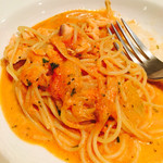 イタリア料理店 こすめあ - 確か…サーモン？のトマトクリームパスタ？やったかな？