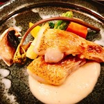 草庵　田なか - 【焼物】○のどぐろのカリフラワーソース様