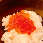 草庵　田なか - 【食事】二膳目はイクラなどので食べてみれば少し蒸らされて甘味が増してますね～