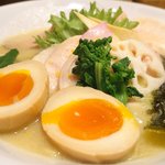 銀座 篝 - 特製鶏白湯SOBA 1250円