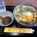 古式手打うどんそば 達磨 - 地獄味噌煮込うどん　1050円