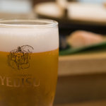 鮨ゑびす屋 - １杯目のビール