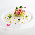 ラ・ベル・エポック - 冬の美味　タラバ蟹　鮑　オマール海老 帆立貝と彩り野菜のサラダ
