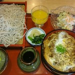 そば処 扇屋 - カツ重セット