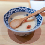 鮨 尚充 - ばちことこのわたの茶碗蒸し