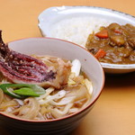 あぶや - あわびカレー・ゲソ入りうどん