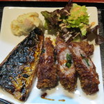 Obanzai Ekubo - 豚肉のチーズロール＆塩鯖