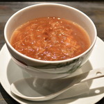 中国饗膳 粋廉 - 2017/04　ふかされあんかけ拉麺(ﾊｰﾌ)　おまかせｺｰｽ(3,000円)