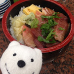 San wa - 本まぐろ入漬丼 Soy Sauce Marinated Pacific Bluefin Tuna Bowl at Sanwa, Misaki！♪☆(*^o^*)