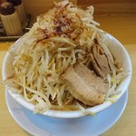 笑福〇わ - ラーメン　にんにく少なめ野菜増し　730円