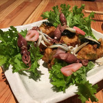 チアリ - 揚鶏とシャキシャキ野菜のせ