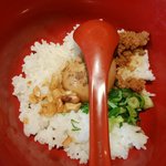 煌力 - カラシビ担々麺セットだと、クッパごはんが付きます。