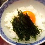 滋味 康月 - 2杯目は卵かけ御飯で❤︎