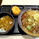 ゆで太郎 - カレー丼＆かけそば＋コロッケ！