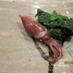 和ごころ 泉 - 蛍烏賊・ほうれん草お浸し