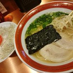 佐賀ラーメン　美登里 - ミニ明太ジャコ飯セット　1000円