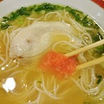 佐賀ラーメン　美登里 - 明太子を入れてみた…