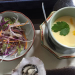 海さくら - サラダと茶碗蒸し
