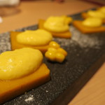 やなぎ澤 - 葉山カボチャ　トウモロコシディップ乗せ