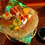 Shiosai Monogatari Gekkabijin - 一本釣り鰆・太刀魚・金目鯛・生鮪 のお造り