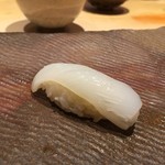 鮨 さいとう - スミイカ、酢橘塩
