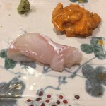 うを徳 - 釧路 馬糞雲丹 + 大分 城下鰈