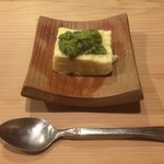 うを徳 - 筍豆腐 木の芽味噌乗せ