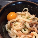 讃岐うどん大使 東京麺通団 - 卵黄追加