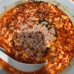 元祖ニュータンタンメン本舗 - タンタンメン大盛大辛ひき肉ダブルニラ