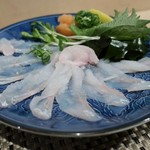 よし春 - 特上あぶらめのうす造り