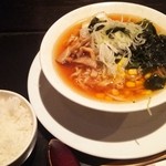 呑み喰い処 新や - ラーメン小ご飯付き