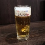 つかふき屋 - 生ビール