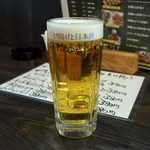 つかふき屋 - 生ビール