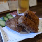 灯 - ごぼうと鴨のメンチカツ