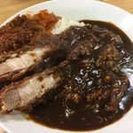 ラーメン とんかつ 忠 - 2017年4月。とんかつ厚い。