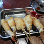 串かつ でんがな - 海鮮セットと紅生姜