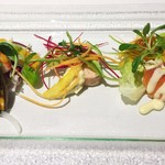 レストラン ラ・カンサトゥール - お魚の前菜３品盛り合わせ