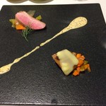 レストラン ラ・カンサトゥール - お肉前菜２品盛り合わせ