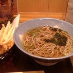 阪急そば若菜 - ちょい飲みセット700円